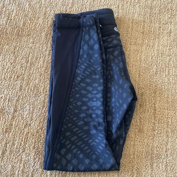 LULULEMON PACE RIVAL CROP 22” LEGGINGS BLACK SIZE 6 - Picture 3 of 9